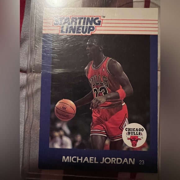 michael jordan starting lineup rookie card